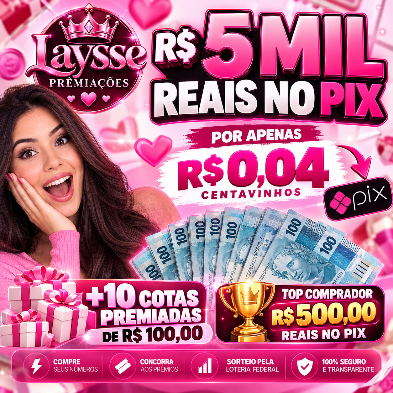 R$5 MIL REAIS NO PIX